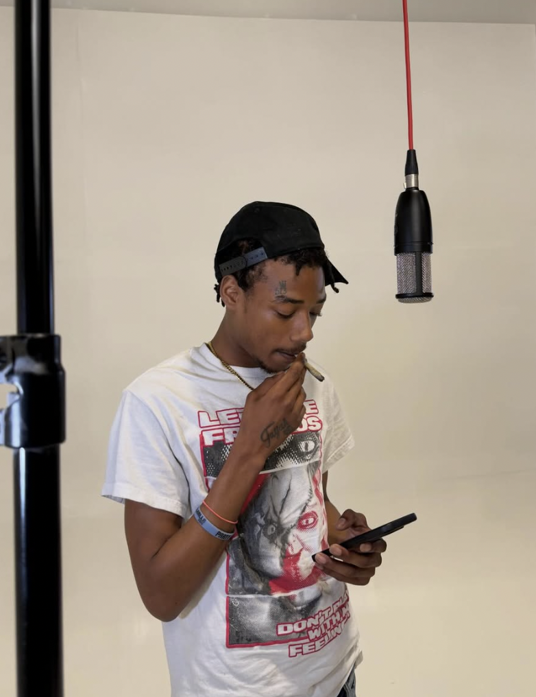Artist in the District 28 studio